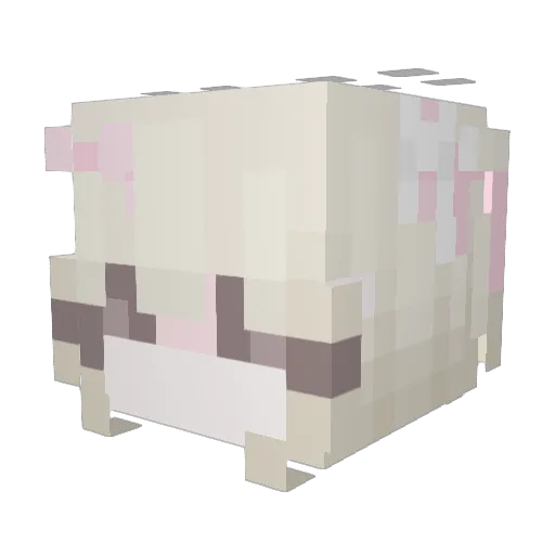 LegendaLucek Minecraft avatar head, 3D render