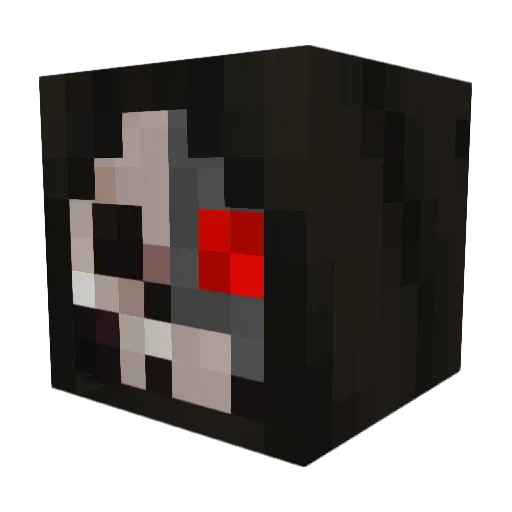 Legendala Minecraft avatar head, 3D render