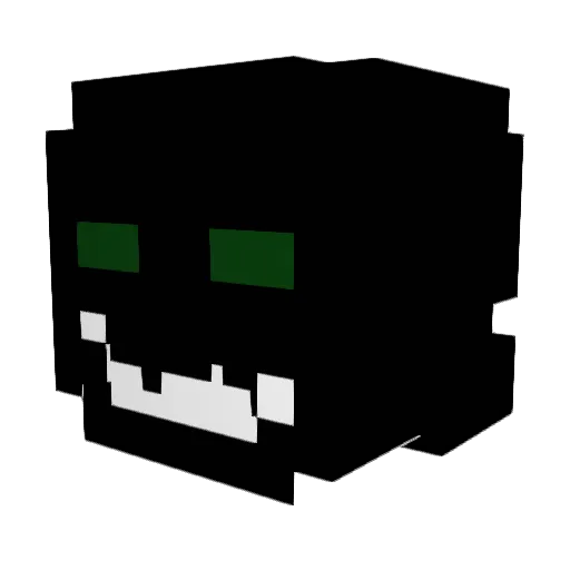 Legendarium2 Minecraft avatar head, 3D render