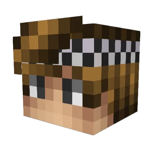 LegendaryAlbine Minecraft avatar head, 3D render