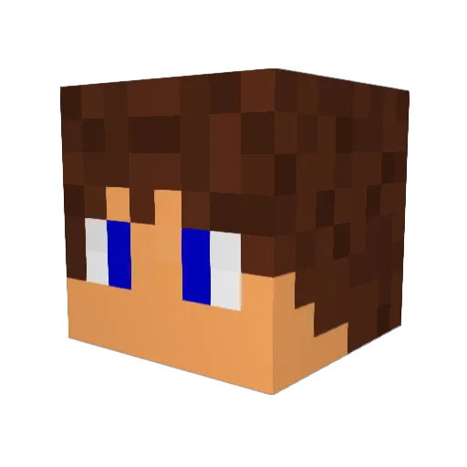 LegendaryBoy Minecraft avatar head, 3D render