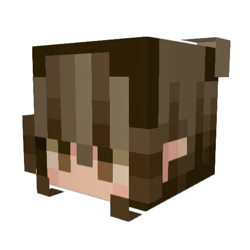 LegendaryCUPCAKE Minecraft avatar head, 3D render