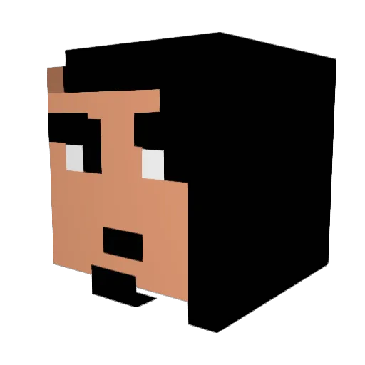 LegendaryCereal Minecraft avatar head, 3D render