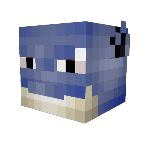 LegendaryChain Minecraft avatar head, 3D render