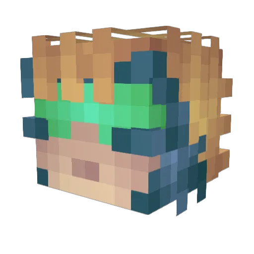 LegendaryChriss Minecraft avatar head, 3D render