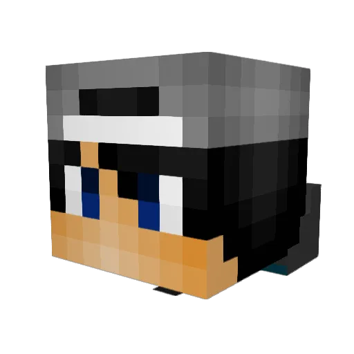 LegendaryD1 Minecraft avatar head, 3D render