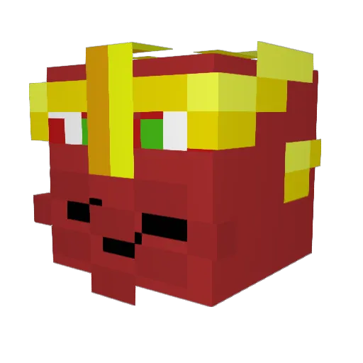 LegendaryDairy Minecraft avatar head, 3D render
