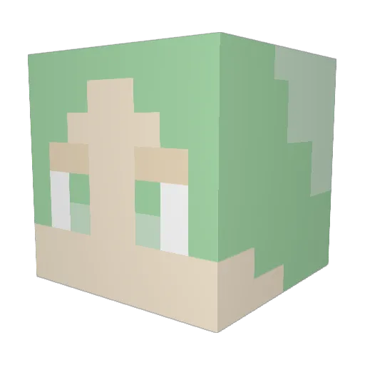 LegendaryDawson Minecraft avatar head, 3D render