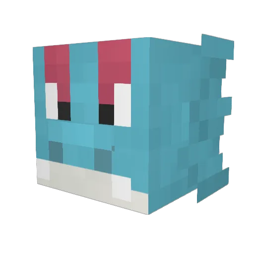 LegendaryKalos Minecraft avatar head, 3D render