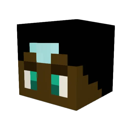 LegendaryM6 Minecraft avatar head, 3D render