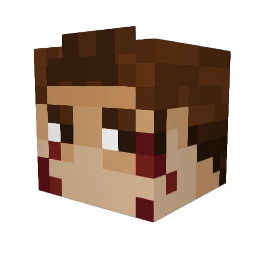 LegendaryMo Minecraft avatar head, 3D render