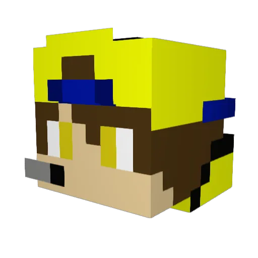 LegendaryNeen Minecraft avatar head, 3D render