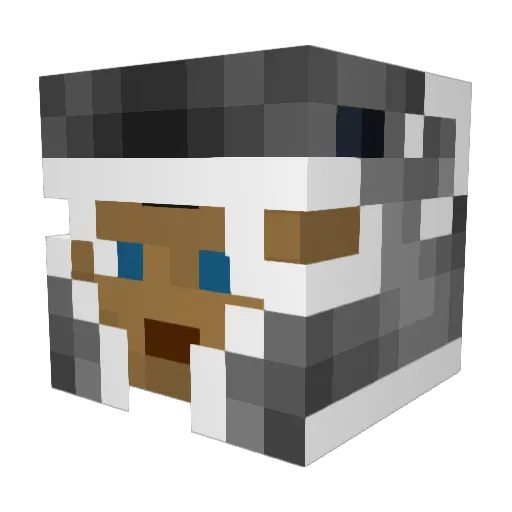 LegendaryStarX Minecraft avatar head, 3D render