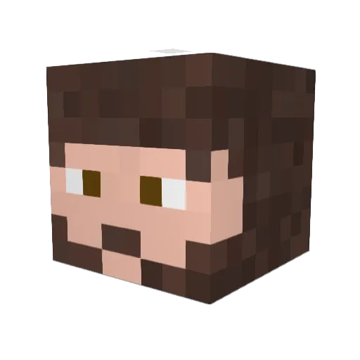 LegendaryUprise Minecraft avatar head, 3D render