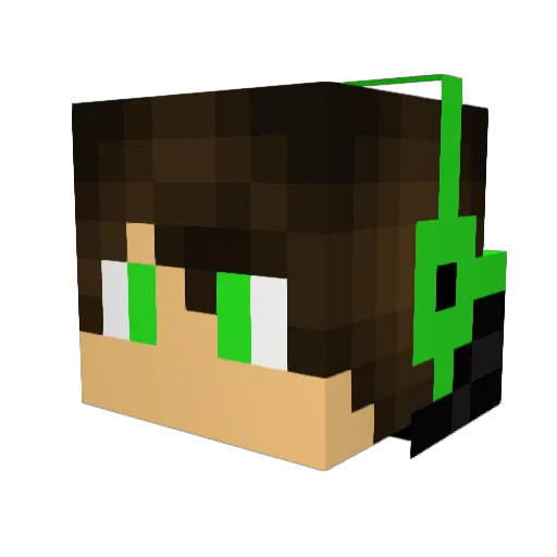 LegendaryXOL Minecraft avatar head, 3D render