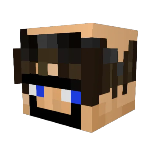 Legendary_1000 Minecraft avatar head, 3D render