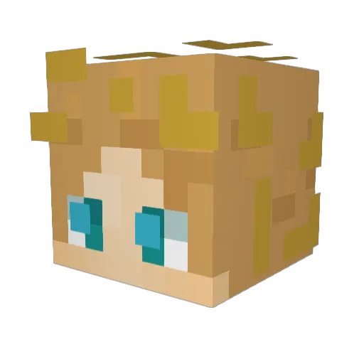Legendary_Liink Minecraft avatar head, 3D render
