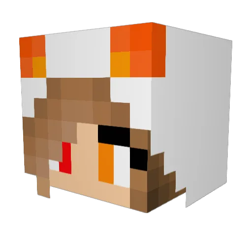 Legendary_Star Minecraft avatar head, 3D render