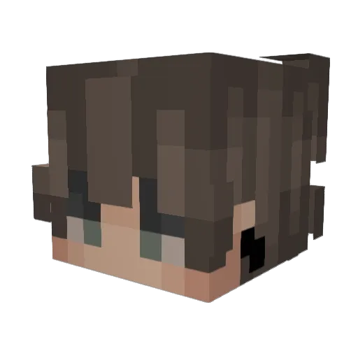 Legendarycube106 Minecraft avatar head, 3D render