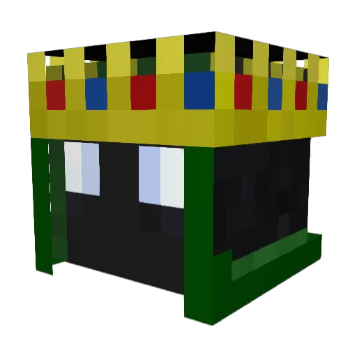 Legendarygarbage Minecraft avatar head, 3D render