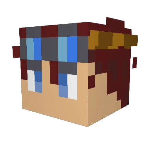 LegendaryxPeepxX Minecraft avatar head, 3D render