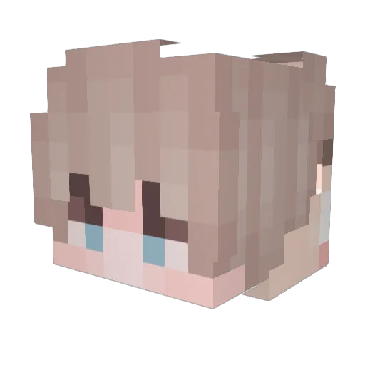 Legendbeef Minecraft avatar head, 3D render