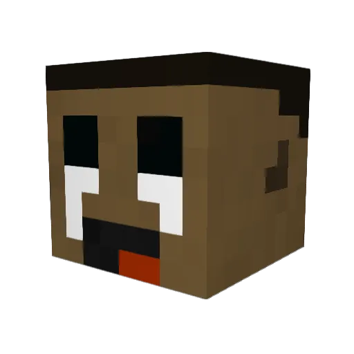LegendenMalthe_ Minecraft avatar head, 3D render