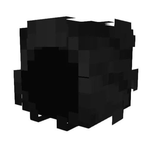 Legenderae Minecraft avatar head, 3D render