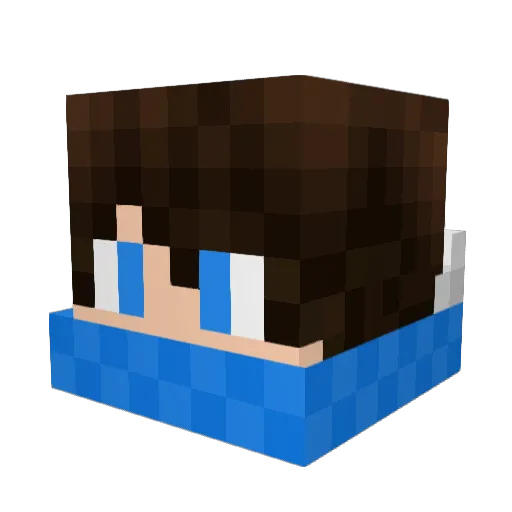 Legendlo2 Minecraft avatar head, 3D render