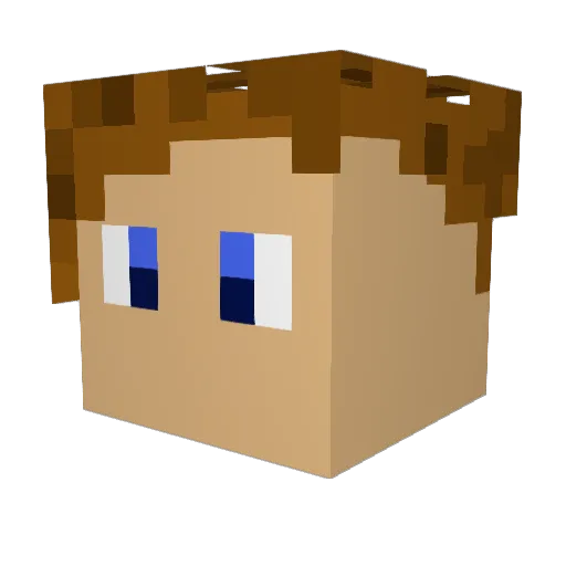 LegendsLaZT Minecraft avatar head, 3D render