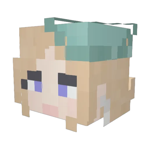 LegendsLevi Minecraft avatar head, 3D render