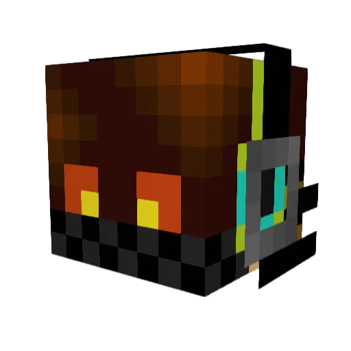LegendsOfDux Minecraft avatar head, 3D render