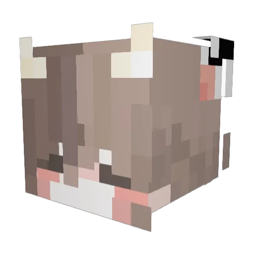 Legenduss Minecraft avatar head, 3D render
