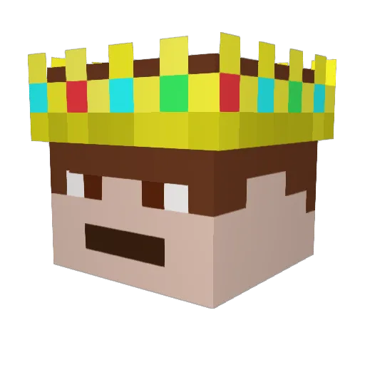 LegendxGaming16 Minecraft avatar head, 3D render