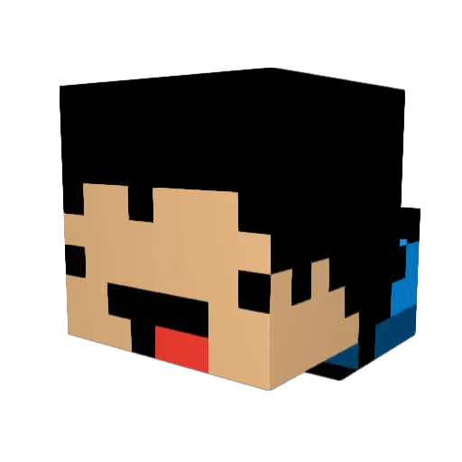 Legendx_Miner Minecraft avatar head, 3D render