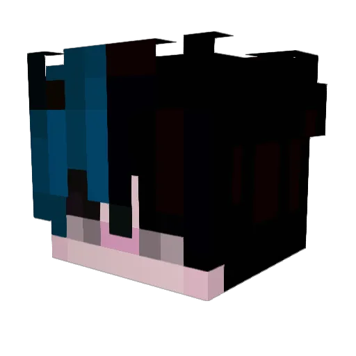 Leggendaryo Minecraft avatar head, 3D render