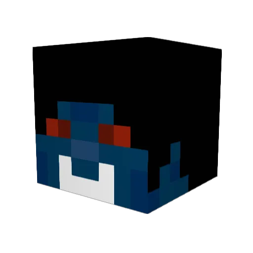 Leggendasnake Minecraft avatar head, 3D render
