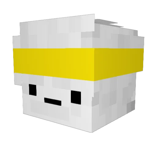 LeggieUser Minecraft avatar head, 3D render