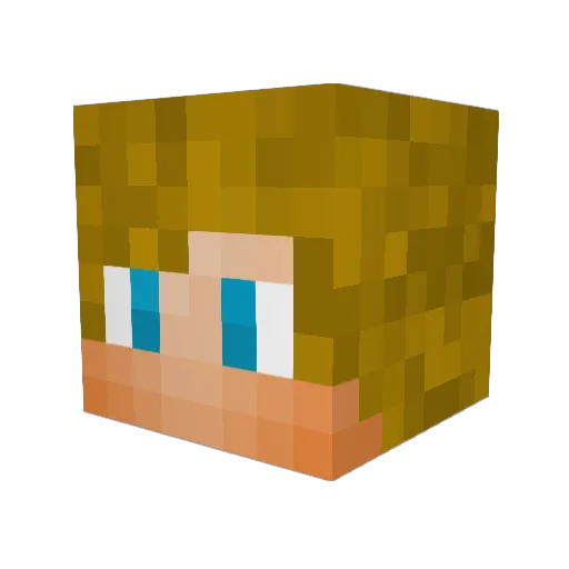 Leggo57 Minecraft avatar head, 3D render