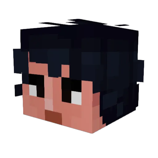 Leggos Minecraft avatar head, 3D render