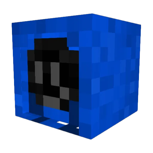 Leggravi Minecraft avatar head, 3D render