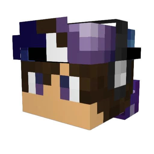 LegiTcrazygamer Minecraft avatar head, 3D render