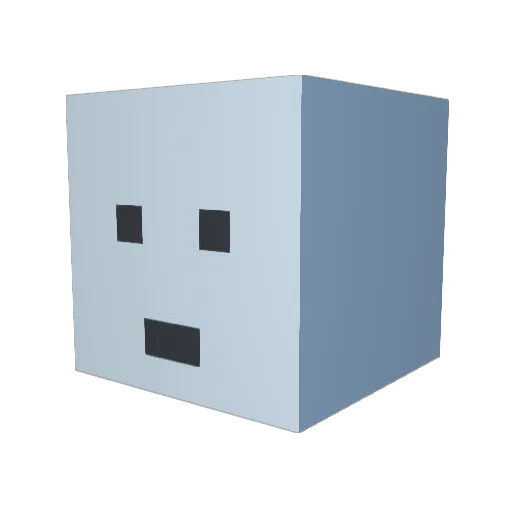 Legiana Minecraft avatar head, 3D render