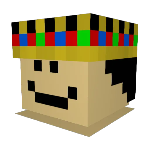 LegibleMoth Minecraft avatar head, 3D render