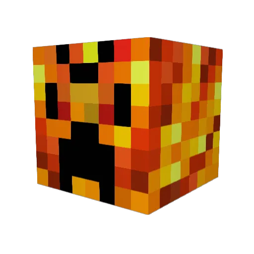 Legilos Minecraft avatar head, 3D render