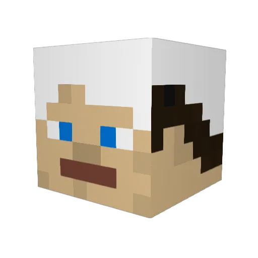 LegioCybernetica Minecraft avatar head, 3D render