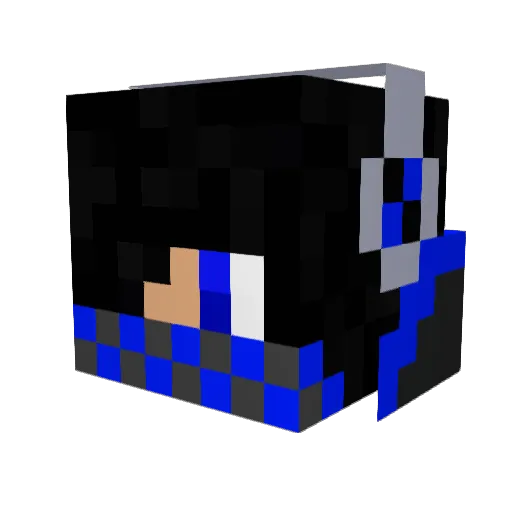 Legion675 Minecraft avatar head, 3D render