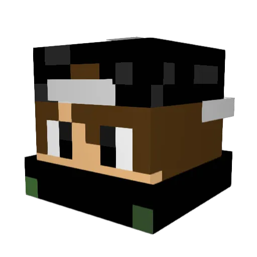 Legionella75 Minecraft avatar head, 3D render