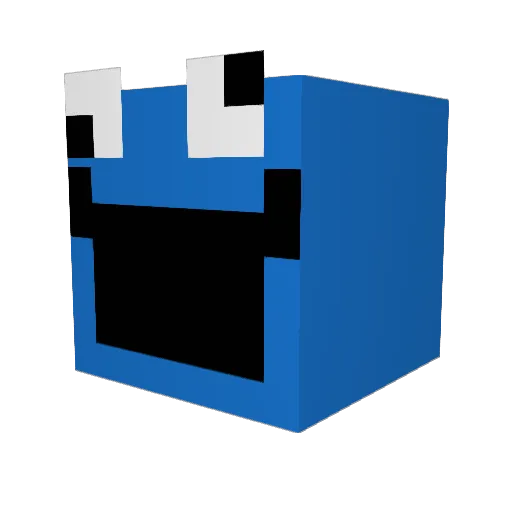 LegitCookiez Minecraft avatar head, 3D render