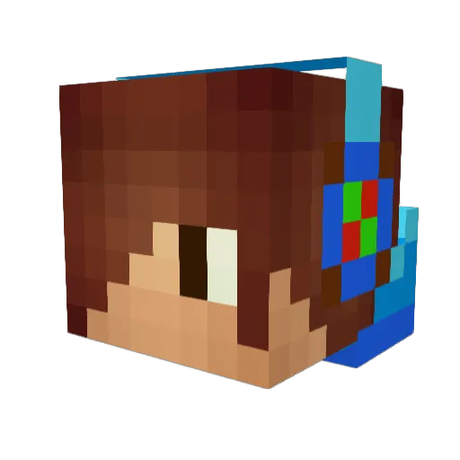 LegitExotic Minecraft avatar head, 3D render